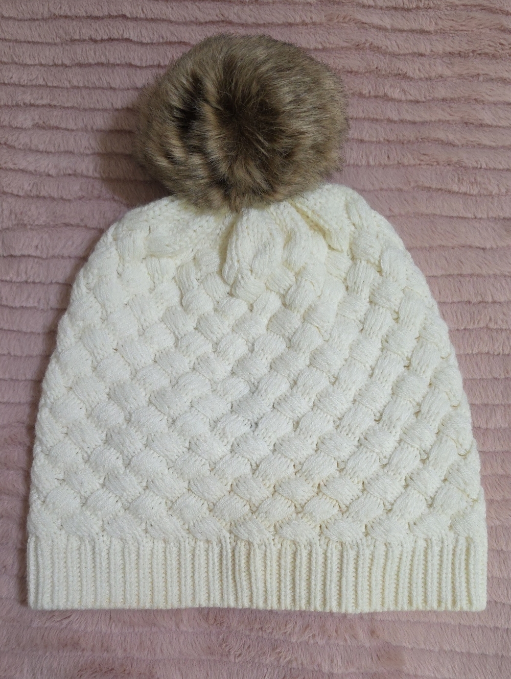 J. Crew Knit Pom Pom Beanie